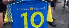 New kit and jersey sponsored by Blevins Franks. Madeira Walking Football MWF