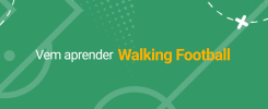 Série de treinos Walking football. Exercícios explicativos.